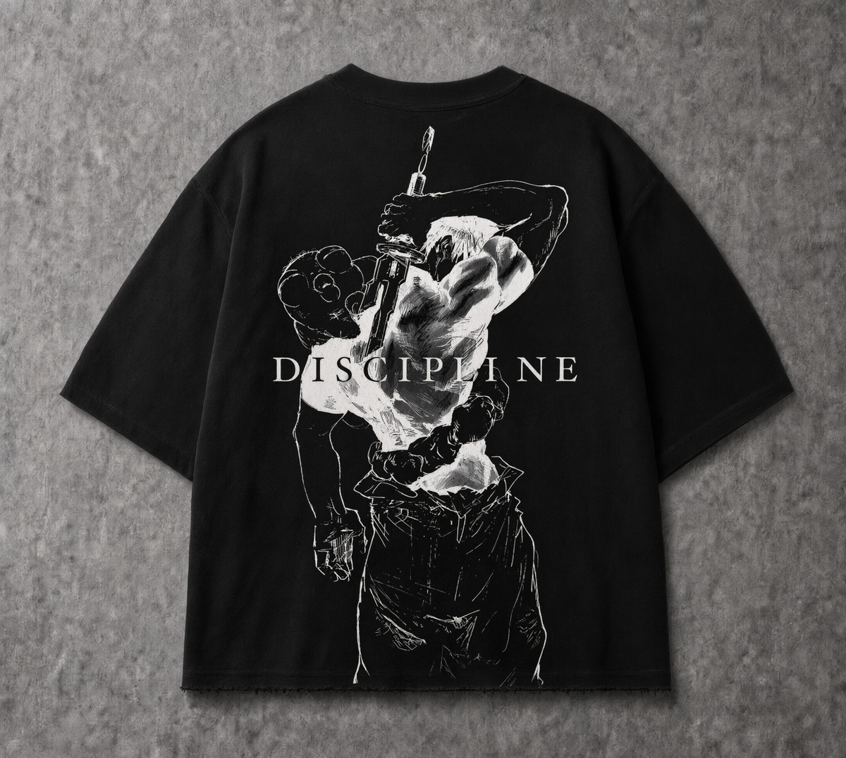 SORCERER KILLER  Distressed Boxy Oversized Tee