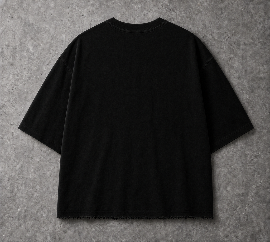 SAVAGE  Distressed Boxy Oversized Tee
