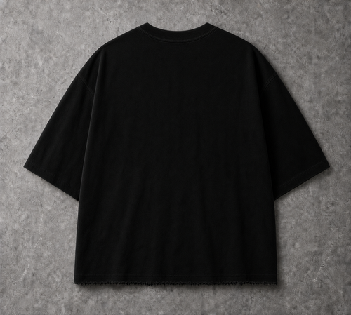 SAVAGE  Distressed Boxy Oversized Tee