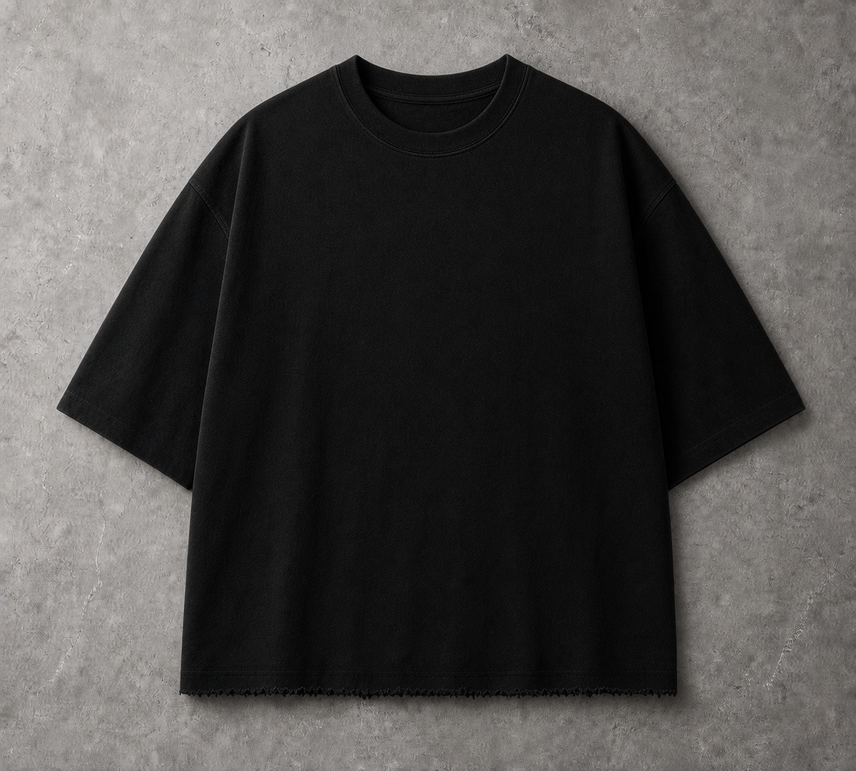 SHATTERED ANGEL  Distressed Boxy Oversized Tee